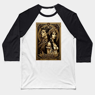 Julius Caesar and Cleopatra Baseball T-Shirt